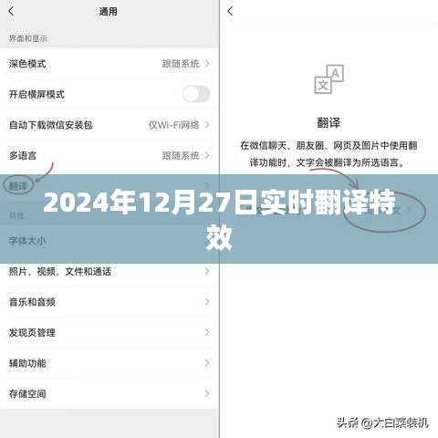 实时翻译特效，探索2024年12月27日的语言世界