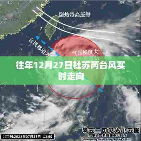 杜苏芮台风往年12月27日实时路径分析