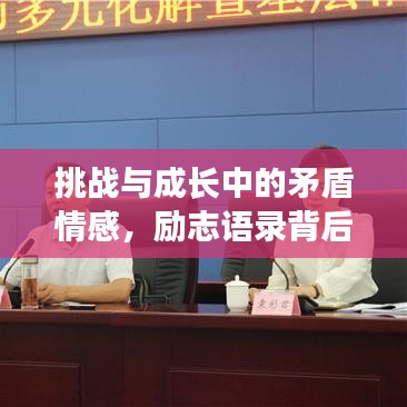 挑战与成长中的矛盾情感,励志语录背后的真实心声