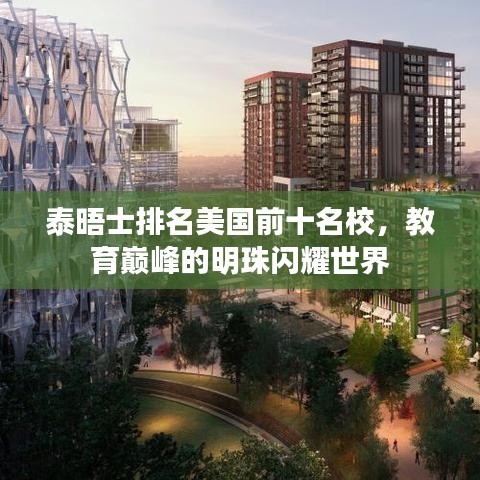 泰晤士排名美国前十名校,教育巅峰的明珠闪耀世界