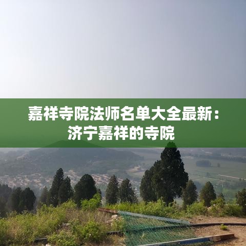 嘉祥寺院法师名单大全最新：济宁嘉祥的寺院 