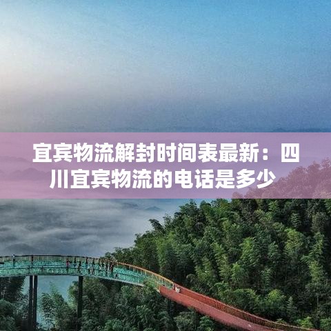 宜宾物流解封时间表最新：四川宜宾物流的电话是多少 
