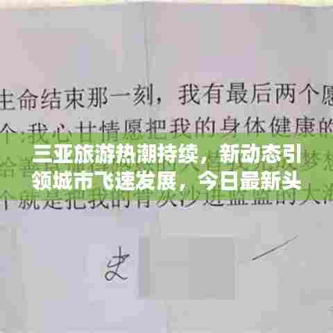 三亚旅游热潮持续,新动态引领城市飞速发展,今日最新头条