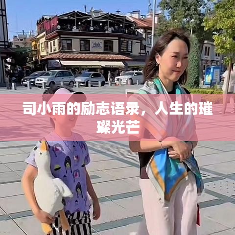 司小雨的励志语录,人生的璀璨光芒