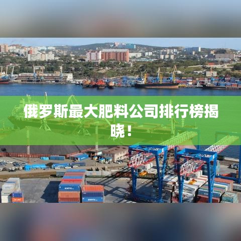 俄罗斯最大肥料公司排行榜揭晓!