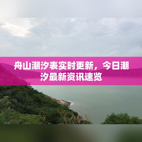 舟山潮汐表实时更新，今日潮汐最新资讯速览