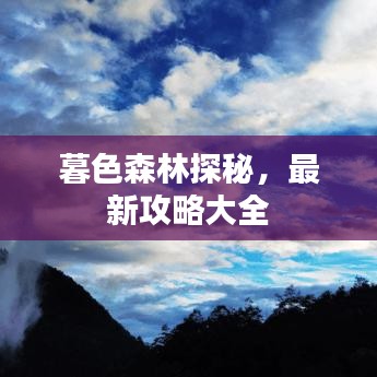 暮色森林探秘,最新攻略大全