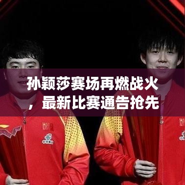 孙颖莎赛场再燃战火,最新比赛通告抢先看!