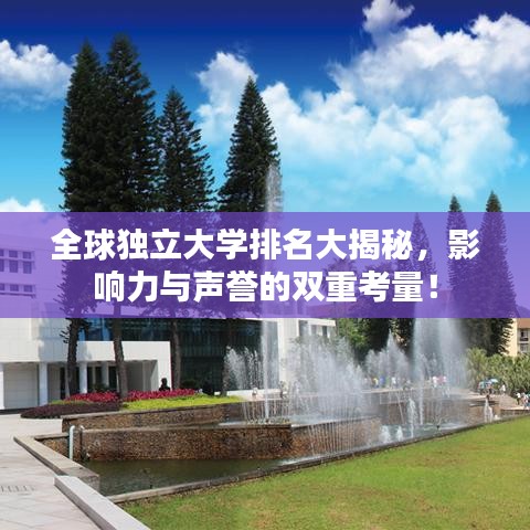 全球独立大学排名大揭秘,影响力与声誉的双重考量!