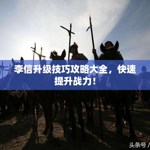 李信升级技巧攻略大全,快速提升战力!