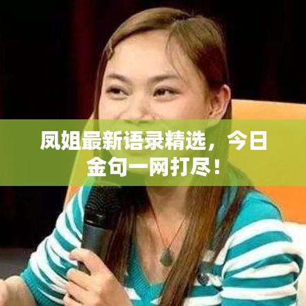 凤姐最新语录精选,今日金句一网打尽!