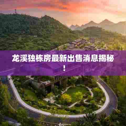 龙溪独栋房最新出售消息揭秘!