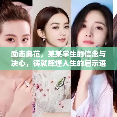 励志典范,某某学生的信念与决心,铸就辉煌人生的启示语录