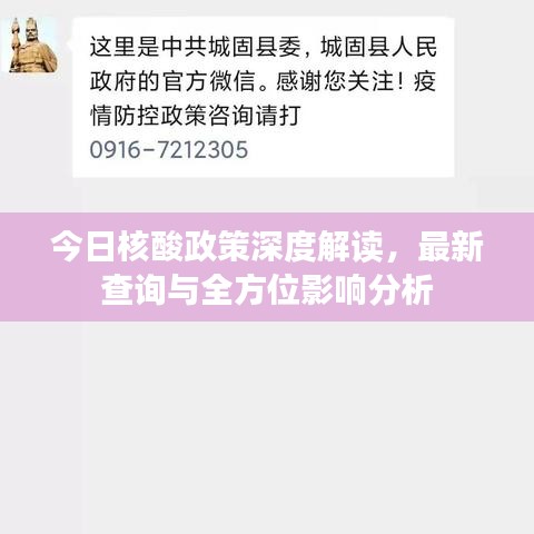 今日核酸政策深度解读,最新查询与全方位影响分析