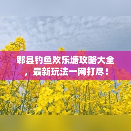郫县钓鱼欢乐塘攻略大全,最新玩法一网打尽!